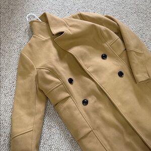 NewTan Double-Breasted Coat